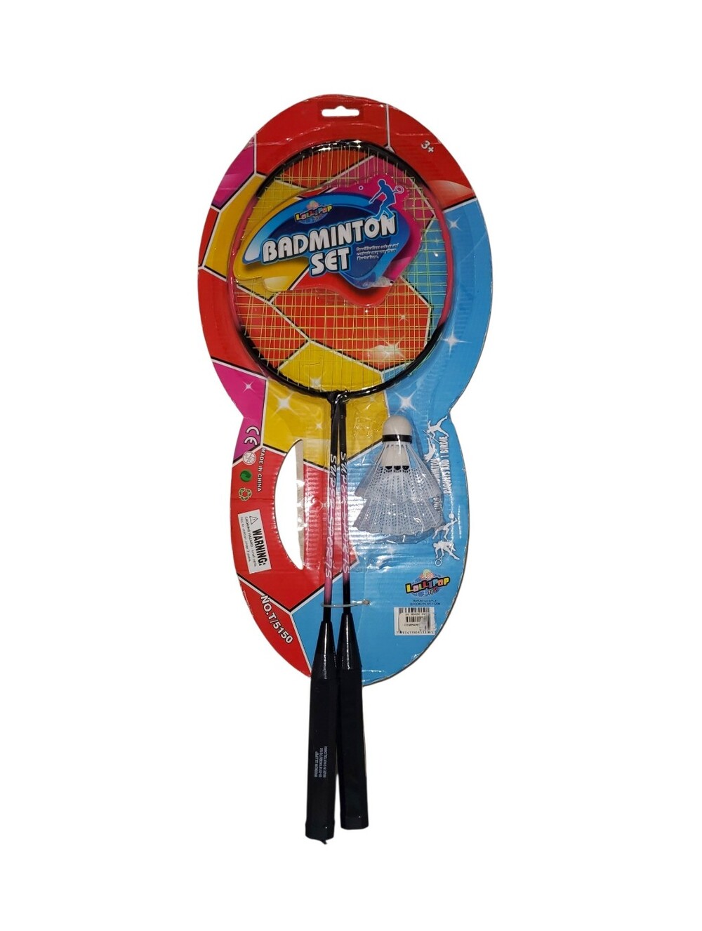 Lollipop Toys Badminton Set 2 Raquets And 2 Birdies